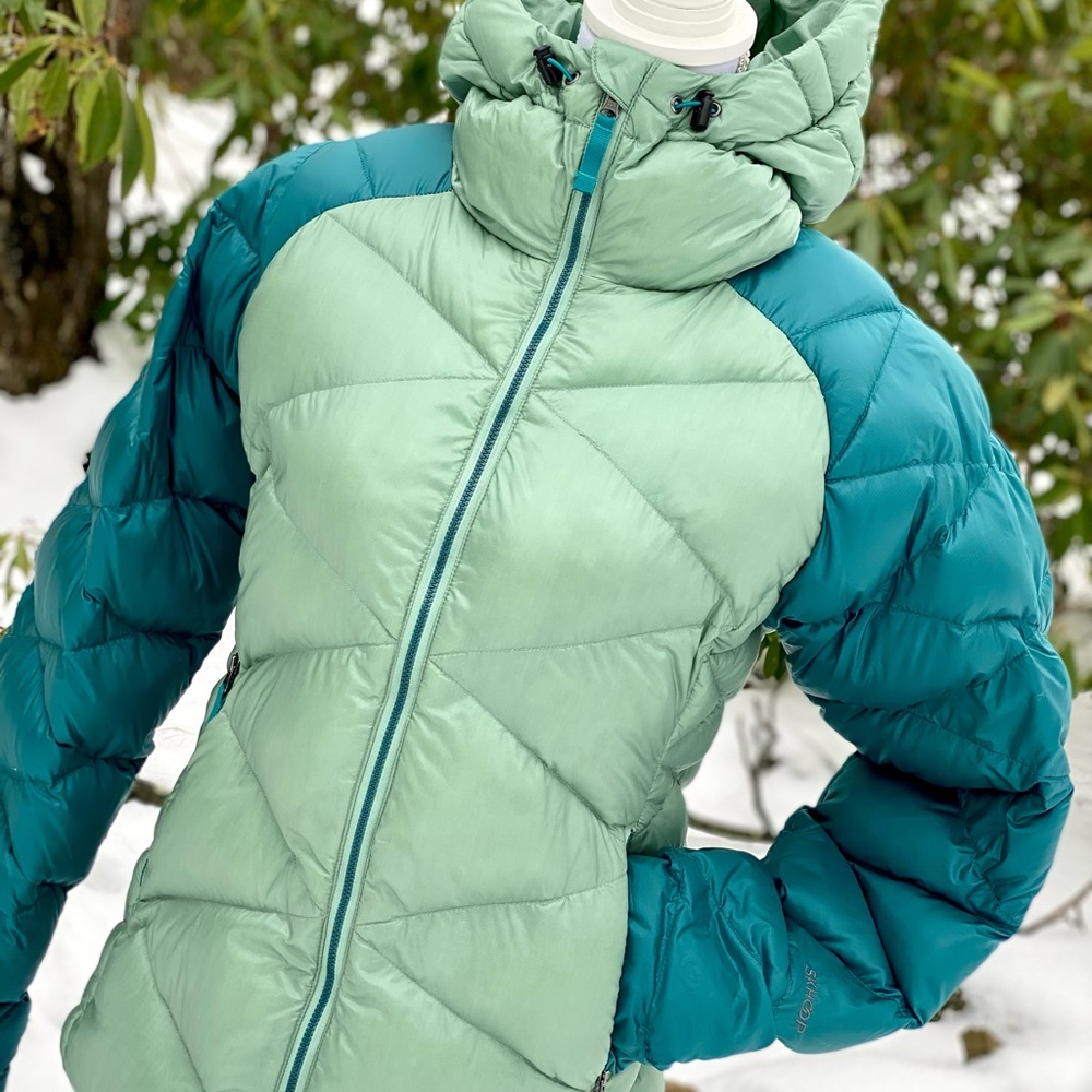 SKHOOP Klara Women's Mint and Teal Puffer Jacket. - Picture 6 of 9